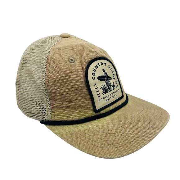 Howler Brothers Hill Country Sliders Beige Snapback Hat Cap - Picture 4 of 8